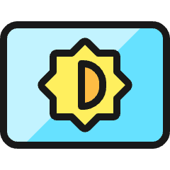 Light Mode Bright Dark 2 Icon from Ultimate Colors Set