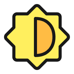 Light Mode Bright Dark Icon from Ultimate Colors Set