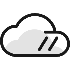 Light Mode Cloudy 1 Icon from Ultimate Colors Set