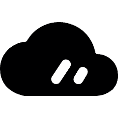 Light Mode Cloudy Icon from Ultimate Bold Set