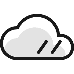Light Mode Cloudy Icon from Ultimate Colors Set