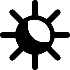 Light Mode Dark Light Icon from Ultimate Bold Set