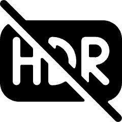 Light Mode Hdr Off Icon from Ultimate Bold Set