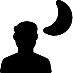 Light Mode Night Man Icon from Ultimate Bold Set