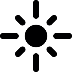 Light Mode Sunny Icon from Ultimate Bold Set