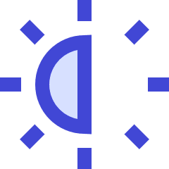 Brightness 2 Icon from Sharp Duo Set