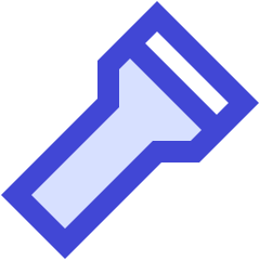 Flashlight Icon from Sharp Duo Set