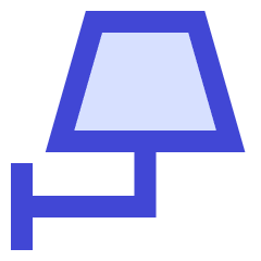 Lighting Wall Lamp Icon from Sharp Duo Set