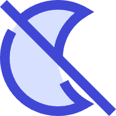 Night Bedtime Mode Off Icon from Sharp Duo Set