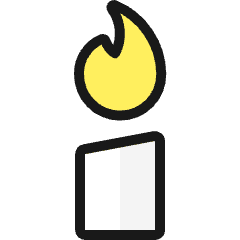 Candle Icon from Ultimate Colors Set