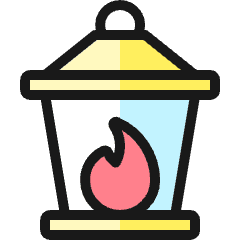 Lantern Icon from Ultimate Colors Set