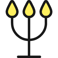 Table Candles Icon from Ultimate Colors Set