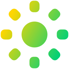 Brightness 1 Icon from Plump Gradient Set