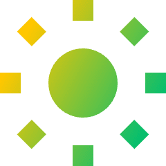Brightness 1 Icon from Sharp Gradient Set
