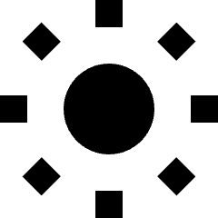 Brightness 1 Icon from Sharp Solid Set