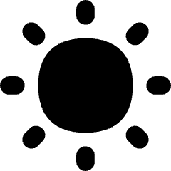 Brightness 1 Icon from Flex Solid Set