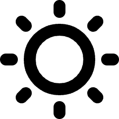 Brightness 1 Icon from Micro Line Set