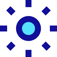 Brightness 1 Icon from Sharp Pop Set