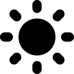 Brightness 1 Icon from Micro Solid Set