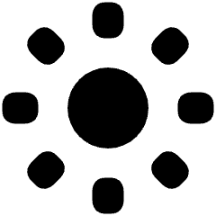 Brightness 1 Icon from Plump Solid Set