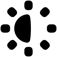 Brightness 2 Icon from Plump Solid Set