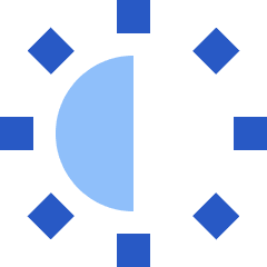 Brightness 2 Icon from Sharp Flat Set