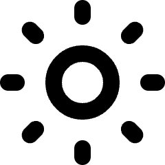 Brightness 2 Icon from Micro Line Set