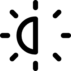 Brightness 2 Icon from Core Line Set