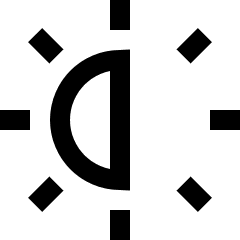 Brightness 2 Icon from Sharp Line Set