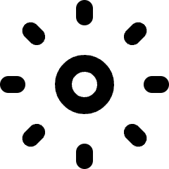 Brightness 3 Icon from Micro Line Set