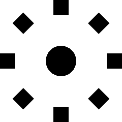 Brightness 3 Icon from Sharp Solid Set