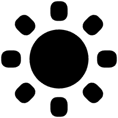 Brightness 4 Icon from Plump Solid Set
