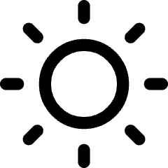 Brightness 4 Icon from Core Line Set