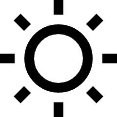Brightness 4 Icon from Sharp Line Set