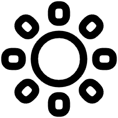 Brightness 4 Icon from Plump Line Set