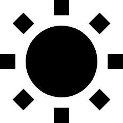 Brightness 4 Icon from Sharp Solid Set