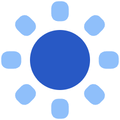 Brightness 4 Icon from Plump Flat Set