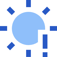 Brightness Alert Icon from Sharp Flat Set