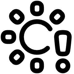 Brightness Alert Icon from Plump Line Set