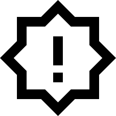 Brightness Alert Icon from Sharp Line Set
