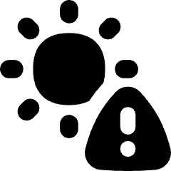 Brightness Alert Icon from Flex Solid Set