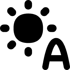 Brightness Auto Icon from Flex Solid Set
