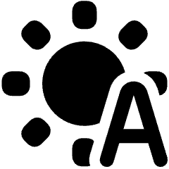 Brightness Auto Icon from Plump Solid Set