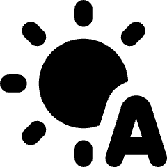 Brightness Auto Icon from Core Solid Set