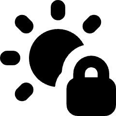 Brightness Lock Icon from Micro Solid Set