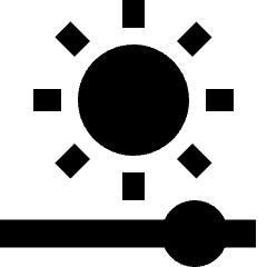 Brightness Slider Horizontal Icon from Sharp Solid Set
