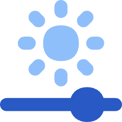 Brightness Slider Horizontal Icon from Flex Flat Set