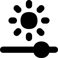 Brightness Slider Horizontal Icon from Flex Solid Set