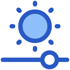 Brightness Slider Horizontal Icon from Plump Duo Set