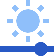 Brightness Slider Horizontal Icon from Sharp Flat Set